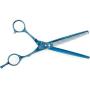 Master Grooming 5200 Titanium Straight Shear, 6.5-Inch, Blue