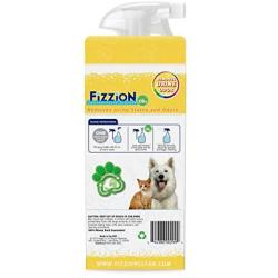 Fizzion Urine Pet Stain and Odor Destroyer 23 ounce Empty Spray Bottle with 2 Refills