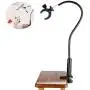 Zyyini Pet Hair Dryer Holder, 360 Degrees Rotatable Hands-Free Hair Dryer Stand, Aluminum Alloy Table Hair Dryer Clip Holder with Clamp Mount for Dogs and Cats Zyyini Pet Hair Dryer Holder, 360 Degrees Rotatable Hands-Free Hair Dryer Stand, Aluminum Alloy Table Hair Dryer Clip Holder with Clamp Mount for Dogs and Cats