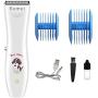 KEMEI Dog Hair Clippers Grooming Professional Cordless Pet Hair Clippers Low Noise Rechargeable Electric Trimmer Hair Clippers Kit with Comb Guides for Dogs, Cats Pets