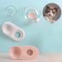 OldPAPA Automatic Cat Feeder, Snail Shape Pet Water Dispenser and Food Bowl Set - 2 in 1 Gravity Waterer Dispenser Double Pet Feeder for Dogs and Cats