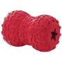 Nerf Dog Tire Feeder Dog Toy, Lightweight, Durable and Water Resistant, 4 Inches, For Medium/Large Breeds, Two Pack, Blue and Red