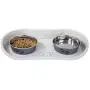 PETMAKER Non Skid Pet Bowl Tray grey, Original PETMAKER Non Skid Pet Bowl Tray grey, Original