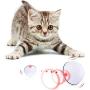 YEPLING Smart Interactive Cat Toy, Newest Version 360 Degree Self Rotating Ball USB Rechargeable Pet Toy Build-in Spinning Led Light Stimulate Hunting Instinct for Indoor Cat