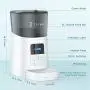 TSYMO Automatic Cat Feeder - 6L App Control Pet Food Dispenser for Cats & Puppies with Anti-Clog Design, Voice Recording, Scheduled Feeding and Portion Control, 1-15 Meals a Day TSYMO Automatic Cat Feeder - 6L App Control Pet Food Dispenser for Cats & Puppies with Anti-Clog Design, Voice Recording, Scheduled Feeding and Portion Control, 1-15 Meals a Day