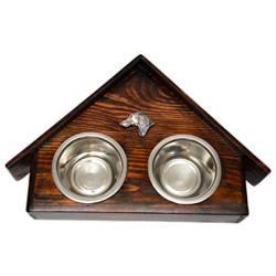 Saluki, a Dogs Bowl with a Relief from ArtDog