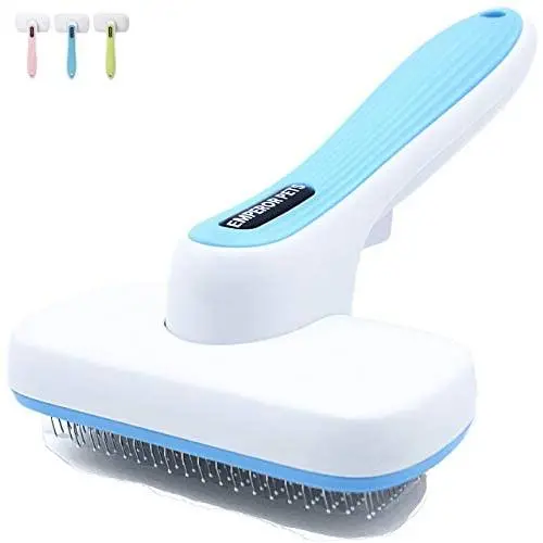 Emperor Pets Self Cleaning Slicker Brush for Dogs & Cats - Removes Tangled Hair, Undercoat Brush for Dogs, Dog Grooming Brush, Great Dog Brush for Shedding Long Hair Dog Brush Long Hair Cat Brush Emperor Pets Self Cleaning Slicker Brush for Dogs & Cats - Removes Tangled Hair, Undercoat Brush for Dogs, Dog Grooming Brush, Great Dog Brush for Shedding Long Hair Dog Brush Long Hair Cat Brush