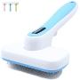 Emperor Pets Self Cleaning Slicker Brush for Dogs & Cats - Removes Tangled Hair, Undercoat Brush for Dogs, Dog Grooming Brush, Great Dog Brush for Shedding Long Hair Dog Brush Long Hair Cat Brush