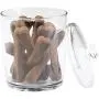 mDesign Tall Plastic Pet Storage Canister Jar with Lid - Holds Dog/Puppy Food, Treats, Toys, Medical, Dental and Grooming Supplies - Medium - 3 Pack - Clear mDesign Tall Plastic Pet Storage Canister Jar with Lid - Holds Dog/Puppy Food, Treats, Toys, Medical, Dental and Grooming Supplies - Medium - 3 Pack - Clear