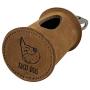 Taco Dog, Thick Poop Bag Handmade from Full Grain Leather - Convenient Carrier for Poop Bag Storage - Plastic Free, Leash or Collar Accessory - Easy Attachment, Reloading, Dispensing - Old Tobacco