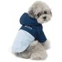 Small Dogs Coat Cozy Warm Hoodie Pet Clothes Warm Puppy Jacket for Cold Weather Cute Dog Apparel Comfortable Stylish Cotton Puppy Winter Coats with Hooded for Dogs Walking Hiking Travel (M, Blue)