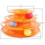 QYCL Pet Toy,New Funny Pet Toys Cat Dog Crazy Ball Disk Interactive Amusement Plate Play Disc Turntable Cat,Orange
