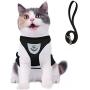 Cat Harness and Leash Escape Proof and Dog Harness Adjustable Soft Mesh Vest Harness for Walking with Reflective Strap for Pet Kitten Puppy Rabbit