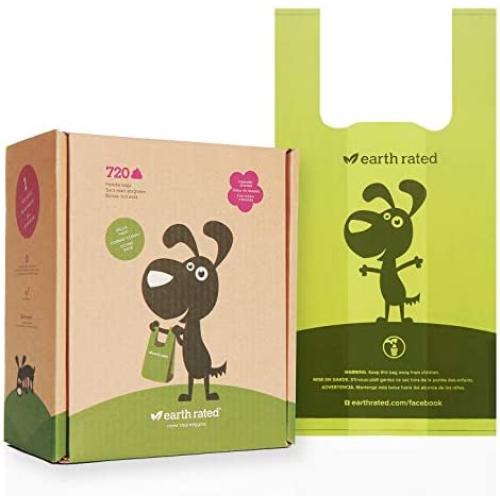 Earth Rated Easy-Tie Dog Poop Bag - 720 Doggie Waste Bags - Extra Thick Lavender-Scented Doggy Poo Bags with Leak-Proof Security