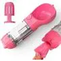 USWT Dog Water Bottle Cat Travel Drinking Cup Pets Supplies, Kittens Outdoors and Walking Dogs Drinking Feeder with Poop Collection Shovel and Garbage Bag Storage,Can be Cleaned in The Dishwasher
