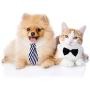 4 Pieces Pet Bow Tie Adjustable Pet Neck Tie Costume Formal Dog Collar for Small Dogs and Cats Puppy Grooming Ties Party Accessories