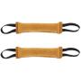 aternee 2Pcs Bite Sausage with 2 Hand Strap Stick Toy for Dog Training