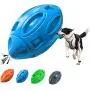 Vnice Durable Squeaky Dog Toys for Aggressive Chewers,Elasticity Rubber Football,Puppy Toothbrush ,Tough Interactive Pet Toy Ball for Small Medium and Large Breed (Blue) Vnice Durable Squeaky Dog Toys for Aggressive Chewers,Elasticity Rubber Football,Puppy Toothbrush ,Tough Interactive Pet Toy Ball for Small Medium and Large Breed (Blue)