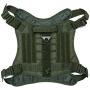 BMusdog Tactical Dog Harness Vest with Handle, Military Hiking Hunting Walking Dog Vest Adjustable Training Working 1000D Nylon Harness for Small Medium Large Dogs