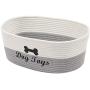 Geyecete Cotton Rope Dog Bins for Toys Natural Cotton Rope Clutter Organizer Toy Chest Pet Bed Pet Toy Box