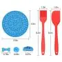 HOISTAC Dog Lick Mat Set For Bathing Grooming And Training,Dog Slow Feeder With 37 Powerful Suction Cups,Lick Pad For Dog Contains Silicone Spatula And Brush, Bathing Buddy For Dogs,2pcs, Blue And Red HOISTAC Dog Lick Mat Set For Bathing Grooming And Training,Dog Slow Feeder With 37 Powerful Suction Cups,Lick Pad For Dog Contains Silicone Spatula And Brush, Bathing Buddy For Dogs,2pcs, Blue And Red