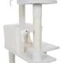 PETMAKER Sleep and Play Cat Toy Tree, 6, Ivory