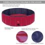 Zacro Foldable Large Dog Pool - Pet Dog Cats Paddling Bath Pool, Large Outdoor Bathing Tub for Dogs Cats and Kids (47 X 11.8 in)