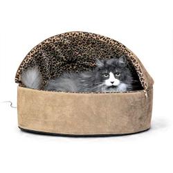 K&H PET PRODUCTS Thermo-Kitty Deluxe Hooded Cat Bed