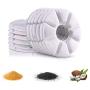 Cat Water Fountain Filter Replacement, 12 Pack Replacement Carbon Filters for Pet Fountain, Water Fountain Filter Efficient Quadruple for Cats, Dogs, Multiple Pets