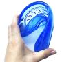 Plastic Flying Disc Toy - for All Dogs Dogs – Soft Natural Rubber for Safety – Color Azúl Fácilmente Visible – Pet Training Flying Saucer Interactive Toys