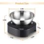Vekonn Elevated Cat Bowl, Cat and Small Dog Food Bowl Stand, Stainless Steel Cat Food Bowl, Healthy Eating Posture and Ergonomics for Pets, Non Slip No Spill