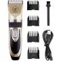 Professional Dog Grooming Clippers, Rechargeable Cordless Dog Clippers for Thick Coats Heavy Duty, Low Noise Dog Grooming Kit with 4 Guide Combs, Animal Clippers Heavy Duty for Dogs Cats Other Pets