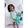 My Pet Blankie | Grand Size | Ultra-Soft 3-in-1 Fleece Blanket | Aqua Owl | Machine Washable | by Animal Adventure