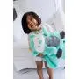 My Pet Blankie | Grand Size | Ultra-Soft 3-in-1 Fleece Blanket | Aqua Owl | Machine Washable | by Animal Adventure