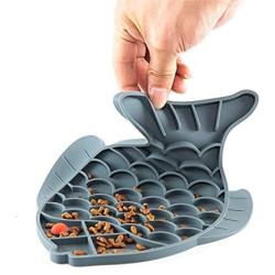 MJEMS Pet Feeder Slow Bowl - Slow Feeder Dog Bowl,Cute Pad for Dog Lick, Dogs & Cats Slow Feeder Lick Mat, Feeding Dish,Pet Boredom Buster & Anxiety Relief, Perfect for Dog Food, Cat Food,