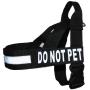 DO NOT PET Nylon Strap Service Dog Harness No Pull Guide Assistance Comes with 2 Reflective DO NOT PET Removable Patches. Please Measure Your Dog Before Ordering.