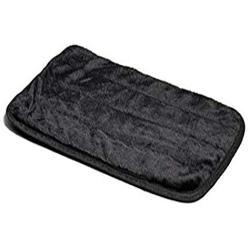 MidWest Quiet Time Pet Bed Deluxe Black Fur Pet Mat
