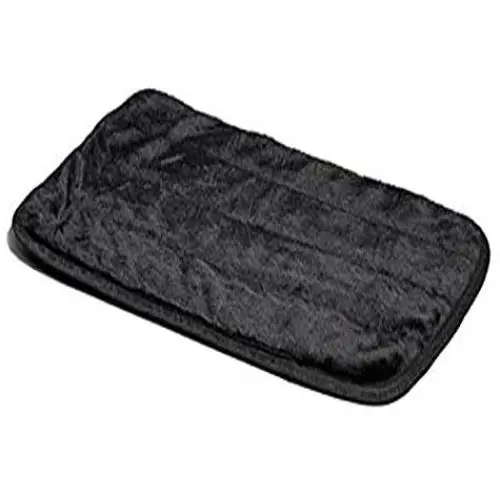 MidWest Quiet Time Pet Bed Deluxe Black Fur Pet Mat MidWest Quiet Time Pet Bed Deluxe Black Fur Pet Mat