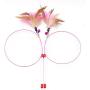 Cat Toy Feather Wand, Interactive Training Toy Fishing Cat Pole and Bell for Cat Practice Play Fun Gift