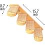 Skywin Cat Steps - Solid Rubber Wood Cat Stairs Great for Scratching and Climbing - Easy to Install Wall Mounted Cat Shelves for Playful Cats