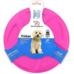 Best Pet Supplies Frisbee – Interactive TPR Flying Disc Dog Toy, Easy-to-Spot Bright Colors – 8.75''