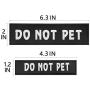 Bolux Dog Vest Patches, 2 PCS Removable Patches for Dog Harness – Emotional Support/Service Dog/in Training/THAREPY Dog/DO NOT PET/Keep Going PU Dog Halter Patches