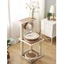 S-Lifeeling Cat Tree Cat Climbing Frame Sisal Small Cat Scratching Column Cat Tower Cat Litter Cat Jumping Platform Rattan Mat Cat Scratching Board