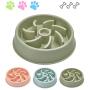 Smileus Elevated Bowl, Raised Cat Feeding Bowl; Dog Slow Eating Bowl Feeder, Preventing Choking and Stopping Bloat Eco-Friendly Pet Food Bowl with Non-Slip Rubber Base