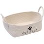Geyecete Dog/Cat Dog Toy Basket Storage Cotton Rope Storage Basket Pet/Doy Toy Box Dog Storage Basket Basket Dog Toy Storage Basket-Cat