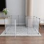 Tespo Pet Playpen, Portable Large Plastic Yard Fence Small Animals, Puppy Kennel Crate Fence Tent, 12 Panels, 28 X 20 inches
