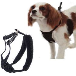 Yuppie Puppy, Anti-Pull Mesh Harness, Size Small (8''-14''), Black, For Heavy to Moderate Pullers