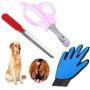 Pet Nail Clipper Paw Guillotine Keep Safe Paw Free Glove Hair Remover Nail File