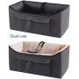 Petsfit Dog Lookout Car Booster Seat with Summer and Winter Liner for Small Dog,29.5'' Lx16 Wx14 H