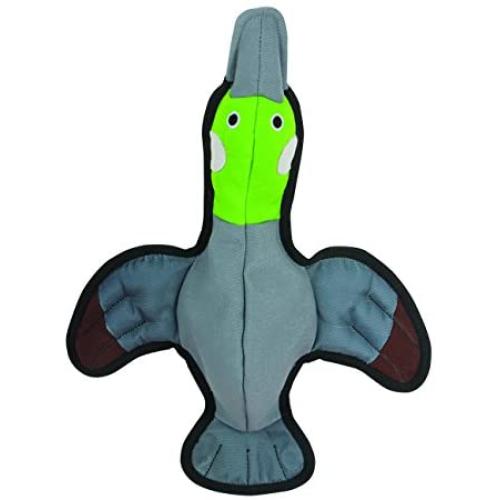 SmartPetLove - Tender-Tuffs - Play Fetch or Tug-of-War - Flying Duck Durable Plush Dog Toy with Squeaker